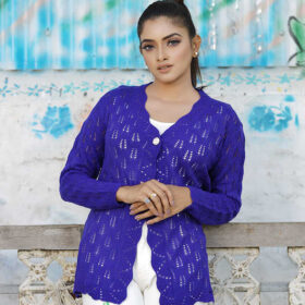 Women’s Royal Blue Knit Cardigan